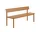 Lavica Linear Steel Bench s opierkou 170 cm, burnt orange