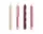 Sviečky Pattern Candle set 4ks, pink and bordeaux