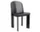 Stolička Chisel 65, black lacquered oak