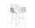 Stolička Form s podpierkami rúk Steel, white