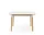 Stôl Form 120x120 cm, biela/dub