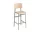 Barová stolička Loft 75 cm, dusty green/oak