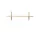 Polica Sector Shelf L/S, natural oak/brass