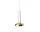 Závesná lampa Blend, traffic white/brass