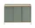 Komoda Enfold Sideboard 148x85, oak/dusty green