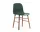 Stolička Form Walnut, green