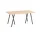 Pracovný stôl Loop Stand Table 160, oak/black