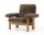 Kreslo Brasilia Lounge Chair, Sheepskin root/natural oak