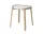Odkladací stolík Mix Ø46, white oiled oak/grey white marble