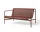 Lavička Palissade Cord Lounge Sofa, iron red