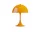 Prenosná lampa Panthella 250, opaque orange