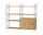Policová zostava String Living Room R, oak/black
