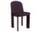 Stolička Chisel 65, dark bordeaux lacquered beech / Turf burgundy