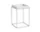 Stolík Tray Table 30x30 High, white / silicone coated steel