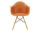 Stolička Eames DAW, rusty orange