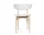 Čalúnená jedálenská stolička Herman Wood, white beech/off-white
