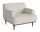 Kreslo Dover, dark oiled oak / Ascot ivory