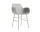 Stolička Form s podrúčkami Steel, warm grey