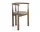 Stolička Bukowski, walnut/Linara 342