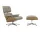 Eames Lounge Chair & Ottoman Cherry, Leather Natural F78 dark sand