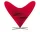 Kreslo Heart Cone Chair, Tonus red