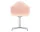 Stolička Eames DAL, pale rose / polished aluminum