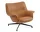 Kreslo Doze Lounge Chair Low Swivel, Refine Leather Cognac / anthracite black