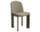 Stolička Chisel 65, green umber lacquered beech / Linara 313
