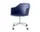 Kancelárska stolička Rely HW48 s podrúčkami, polished aluminium / midnight