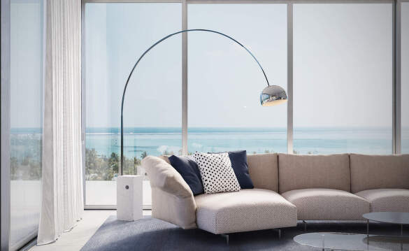 Stojacie lampy Arco od Flos