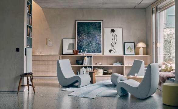 Kreslá Amoebe od Vitra