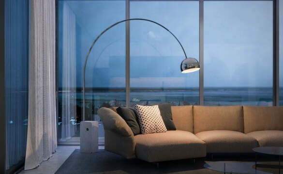 Stojacie lampy Arco od Flos